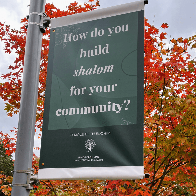 How do you build shalom for your community