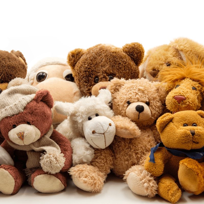 stuffed animal collection