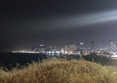 First Timers Trip to Israel November 2019 Tel Aviv at night (photo credit Deb Beck)