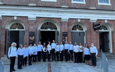 Sharim Singers attend Naturalization Ceremony at Faneuil Hall Welcome New Citizens with Song