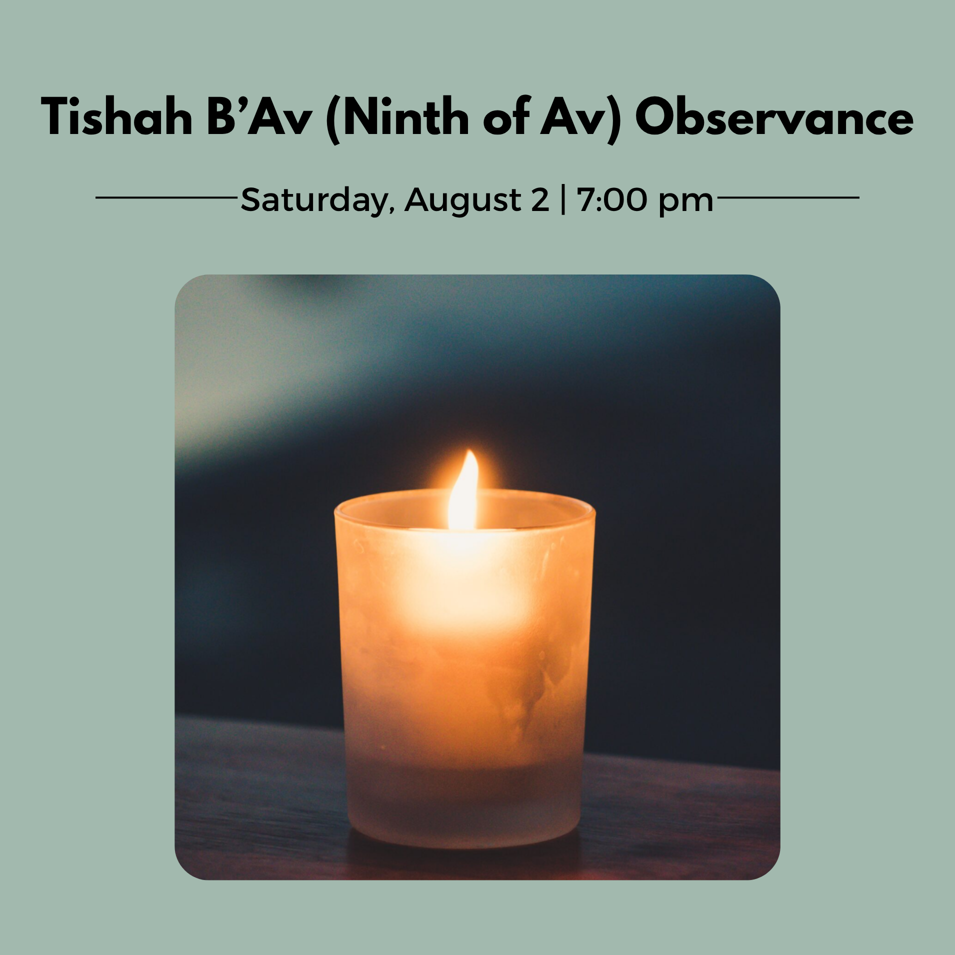 Tishah B'Av observance